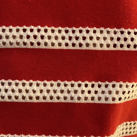 White Stag unique open weave stripe design top with layers XL - Picture 6 of 10